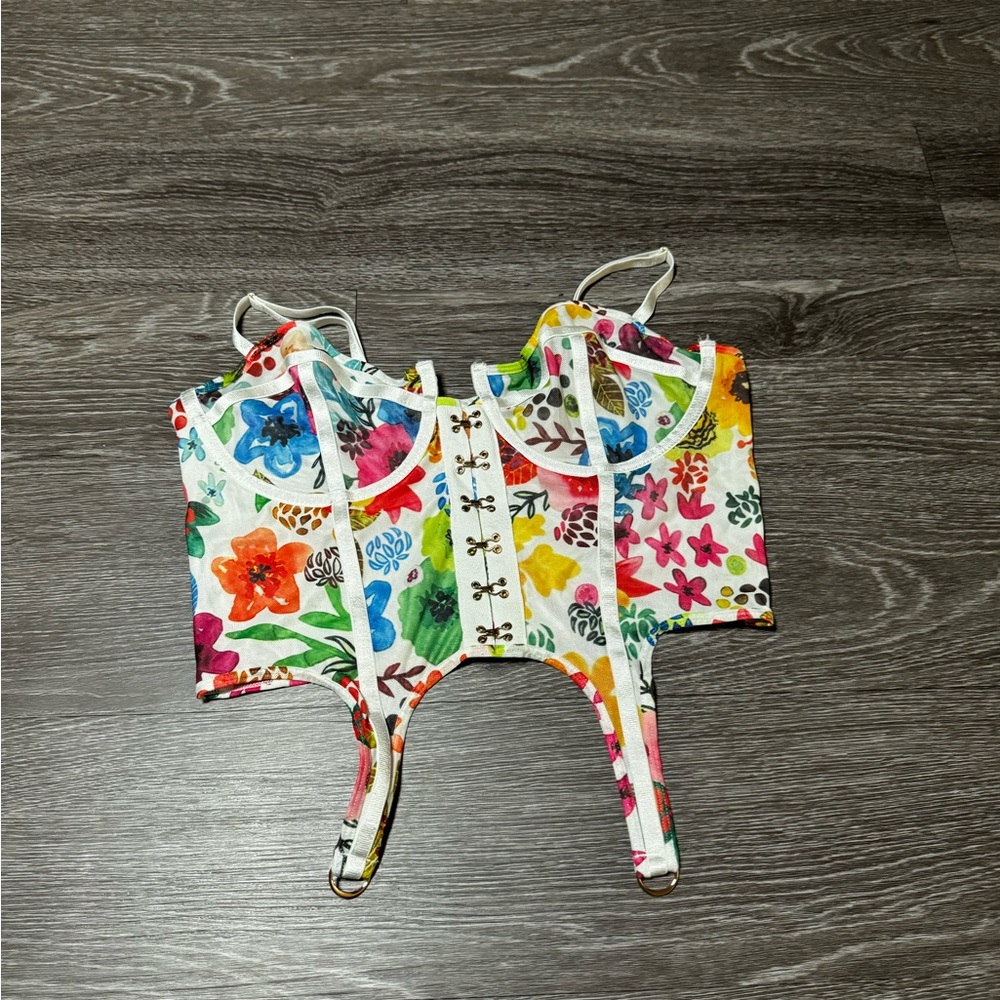 Flower crop top